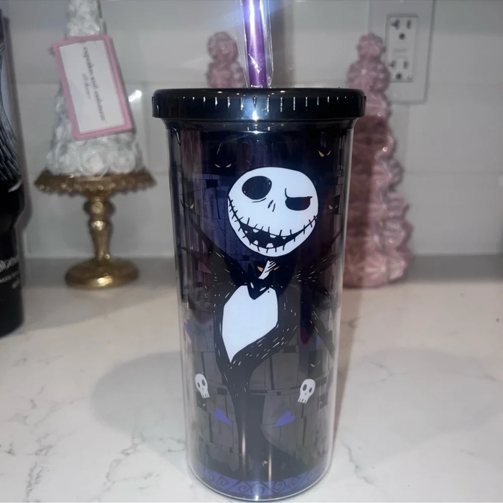 Disney Nightmare Before Christmas Jack Skellington Tumbler with Straw